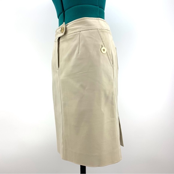 Etcetera Beige Knee Length Pencil Skirt with Pockets, 4 - Picture 4 of 16